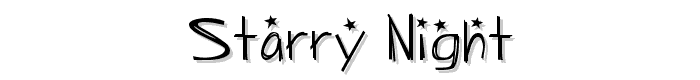 Starry Night font